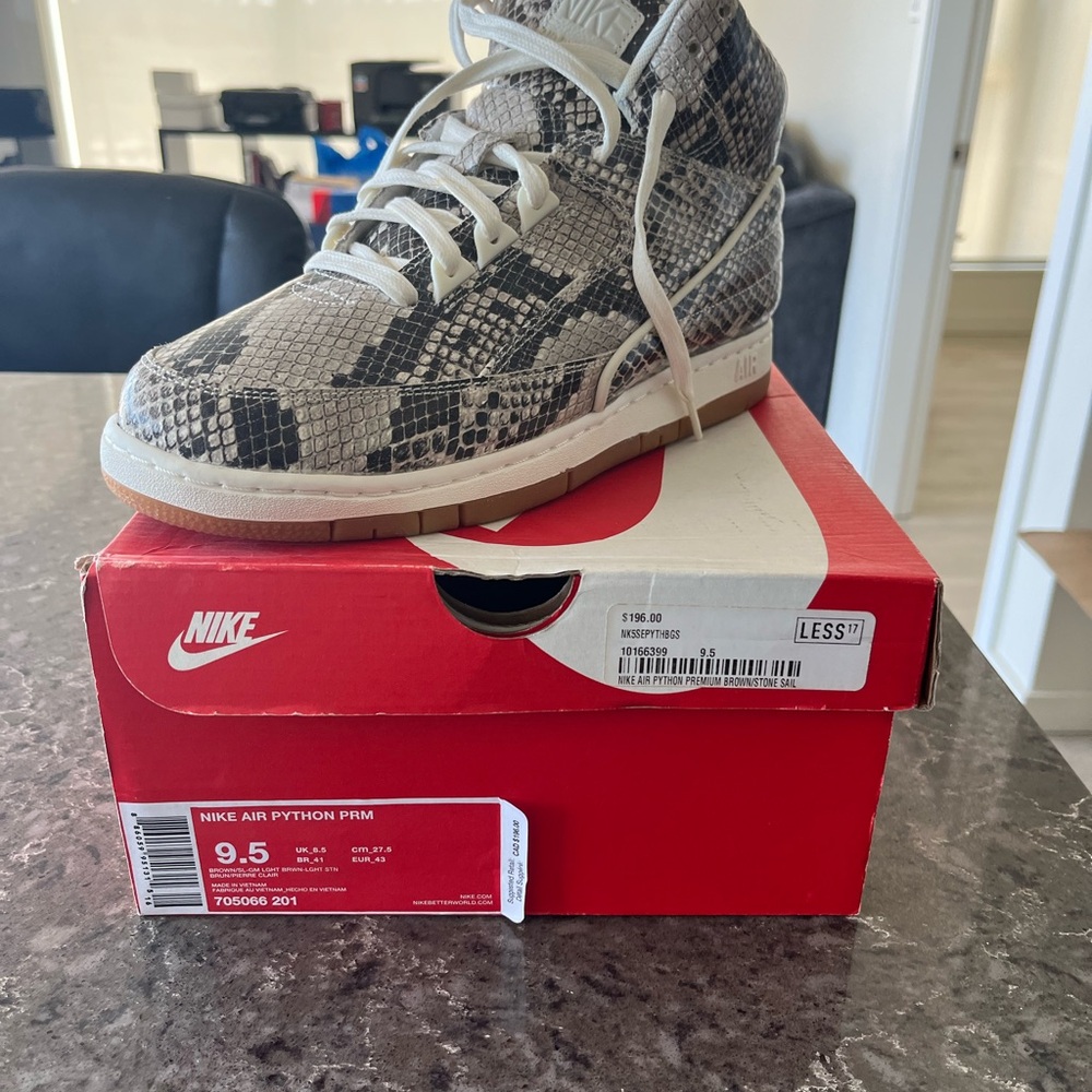 Nike Air Python PRM Snakeskin Sneakers